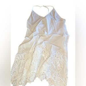 Free People Intimately Easy Livin’ Cotton Slip Dress White Women’s Size S Boho